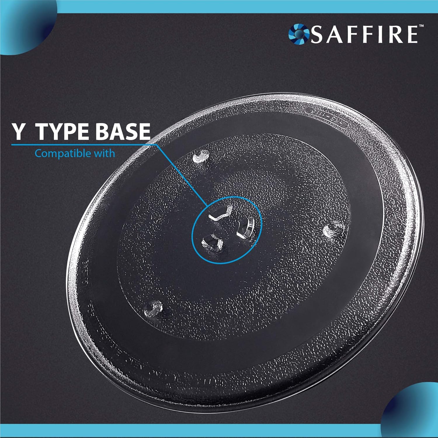 Saffire 11.25" – 11 1/4 Glass Microwave Turntable Plate – Compatible Replacement for GE WB49X10097, Magic Chef 203500, Samsung DE74-20102D: Home Improvement