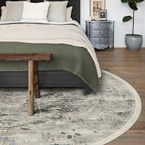 Amazon.com: Ruggable Sarrah Sage - Alfombra redonda lavable de 6 ...