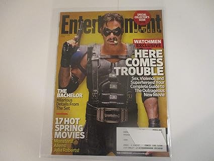 February 27 09 Entertainment Weekly Magazine Featuring Watchmen Exclusive Here Comes Trouble Sex Violence And Superheroes Your Complete Guide To The Outrageous New Movie At Amazon S Sports Collectibles Store