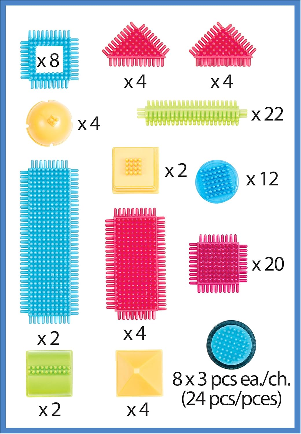 bristle blocks 112 piece