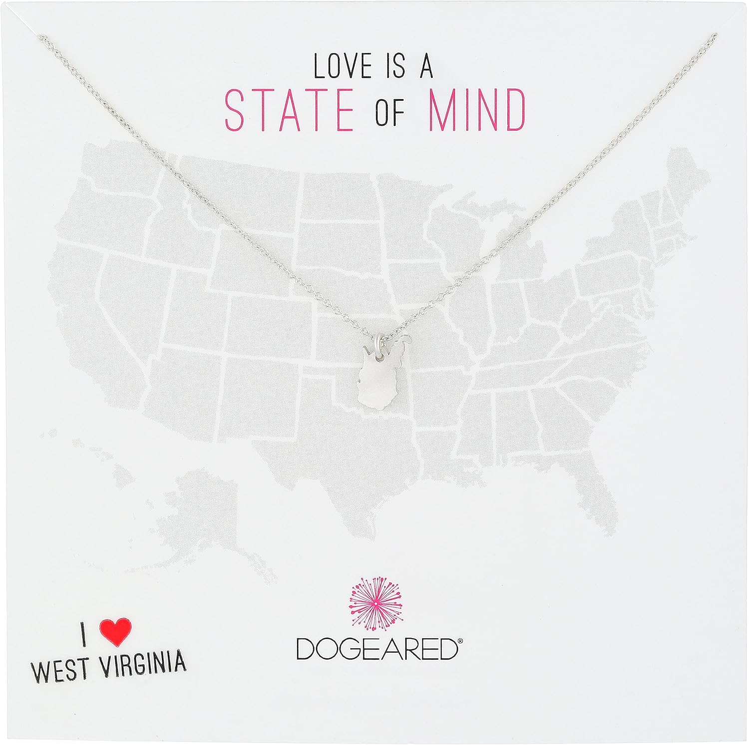 Dogeared "State of Mind" Sterling Silver Chain Necklace WaooMart
