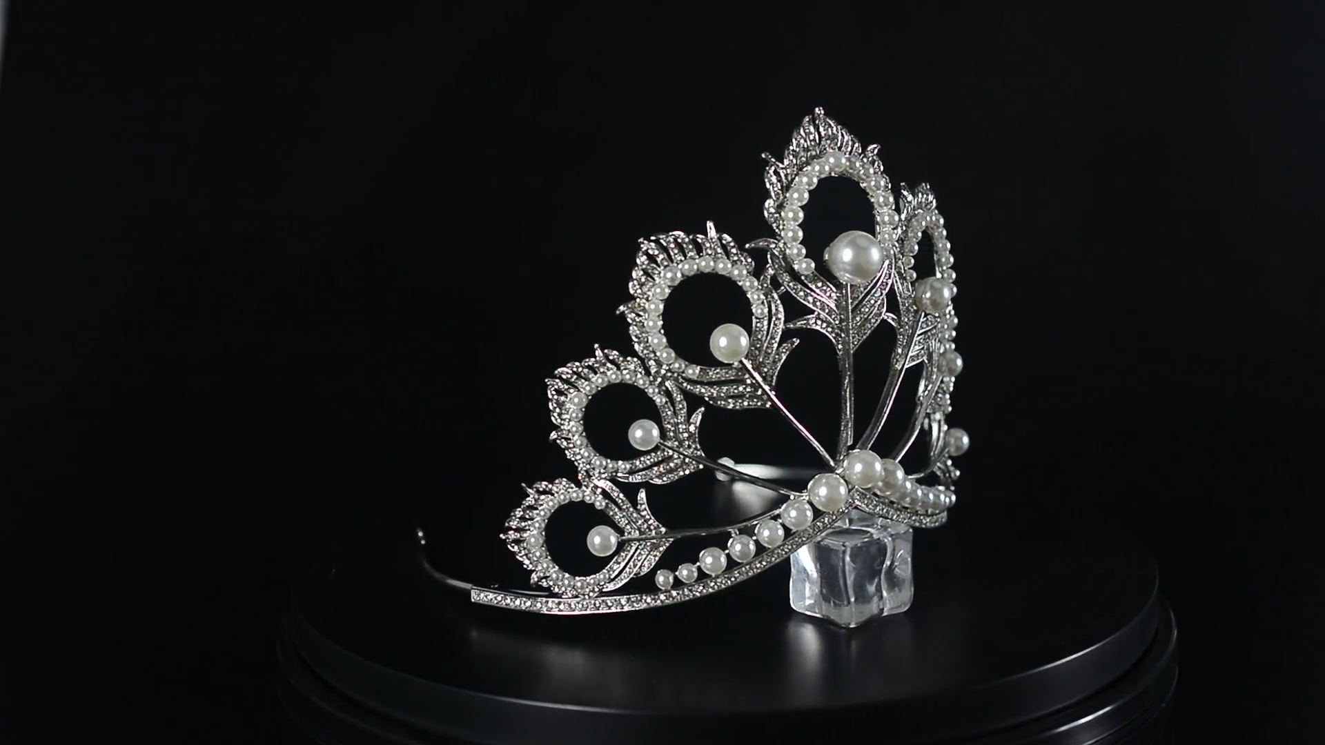 Watch S SNUOY Miss Universe Crown Pearl Rhinestone Tiara 