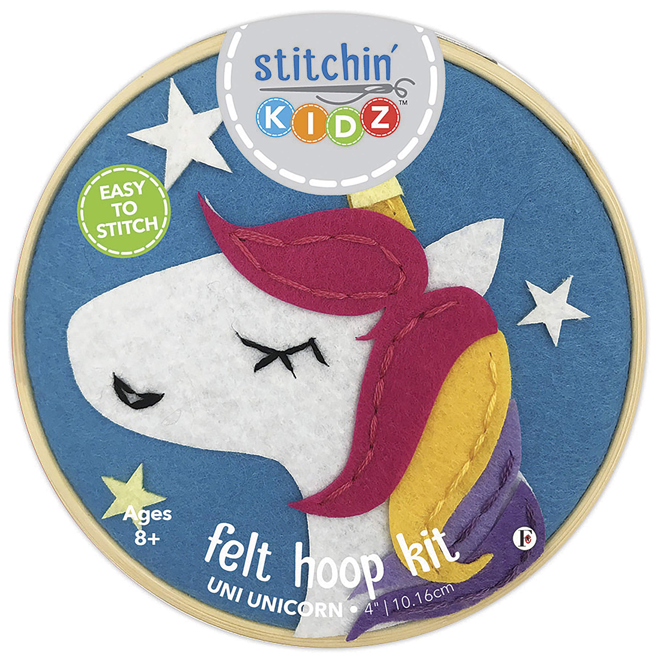 FABRIC EDITIONS Felt Hoops Unicorn, One Size