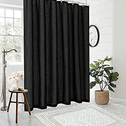 DUKIYO 90 Inch Shower Curtain Linen Neutral Extra