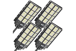 XMPTYN Solar Street Light 8000W, Solar Outdoor Lights Waterproof, 240000LM 8000K Solar Powered Parking Lot Light Dusk to Dawn with Outside Motion Sensor LED Light, Wide Angle Street Lamp