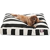 Majestic Pet Stripes Rectangle Medium Dog Bed Washable – Non Slip Comfy Pet Bed – Dog Crate Bed with Removable Washable Cover