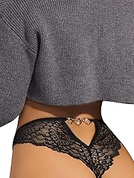 SweatyRocks Women's Lingerie Floral Lace Sheer Mesh