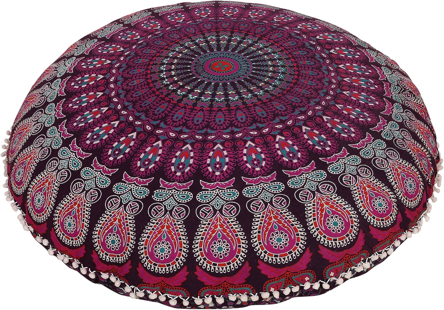 Amazon Com Anokhiart Lavender Purple Large 32 Round Pillow Cover