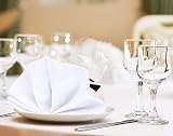Utopia Kitchen 12 Pack Cotton Blend Cloth Napkins 50x50cm White view 7
