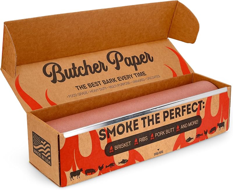 Bryco Goods Pink Butcher Paper 18" x 175' Food-Grade Smoker BBQ Grill USA Made