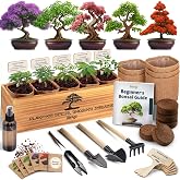 Bonsai Tree Kit Deluxe - Growing 5 Unique Japanese Bonzai Trees | Complete Indoor Bonsai Starter Kits for Growing Trees &ndash; Plant Lovers Gifts for Women &amp; Men