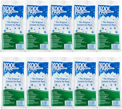 Koolpak Original Instant Ice Packs 12 x 29cm 10 Pack First Aid Ice Therapy