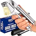 ORBLUE Garlic Press [Premium], Stainless Steel Mincer, Crusher & Peeler Set - Professional Grade, Easy Clean, Dishwasher Safe & Rust-proof