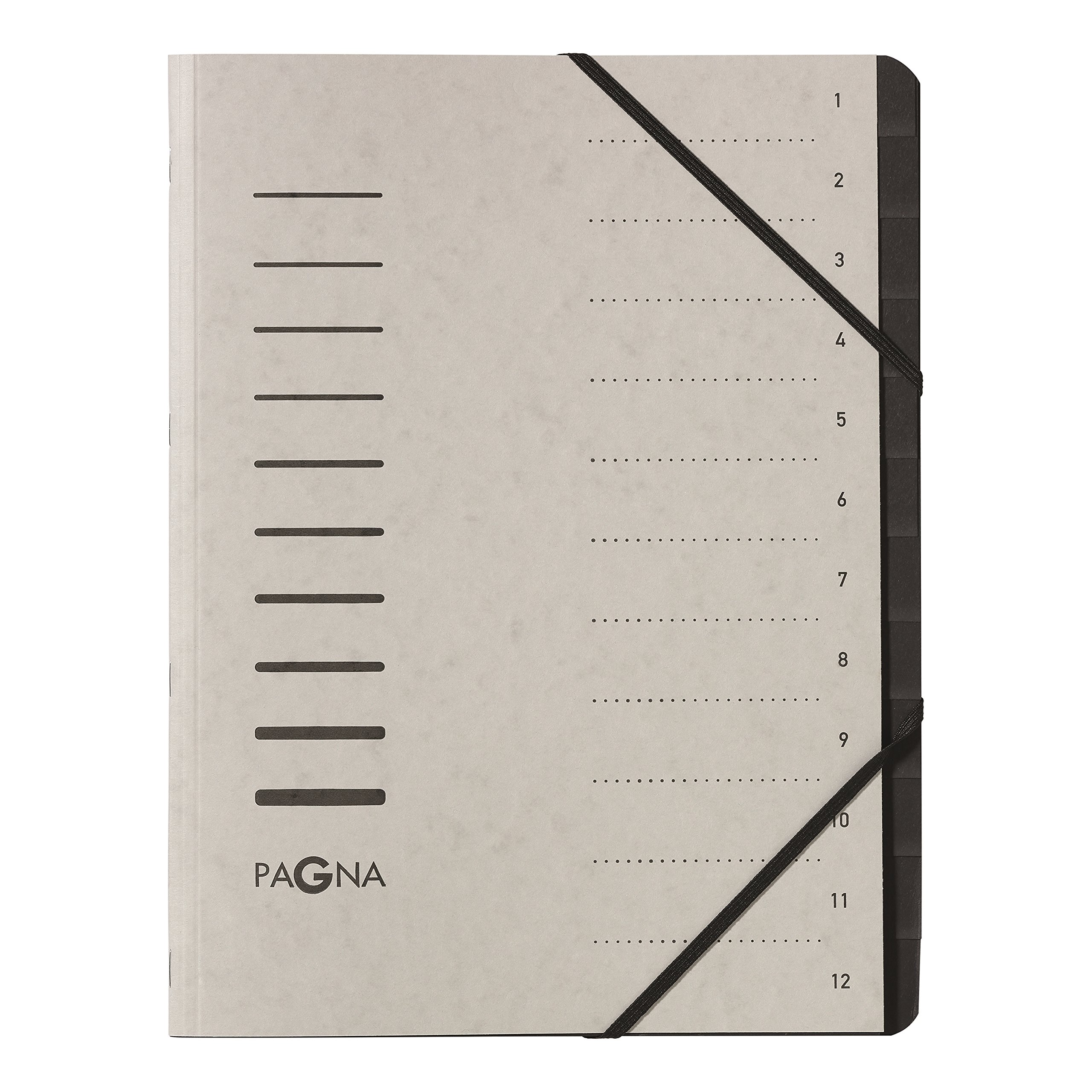 Pagna 40059-21 File Folder 12 Compartments Light Grey