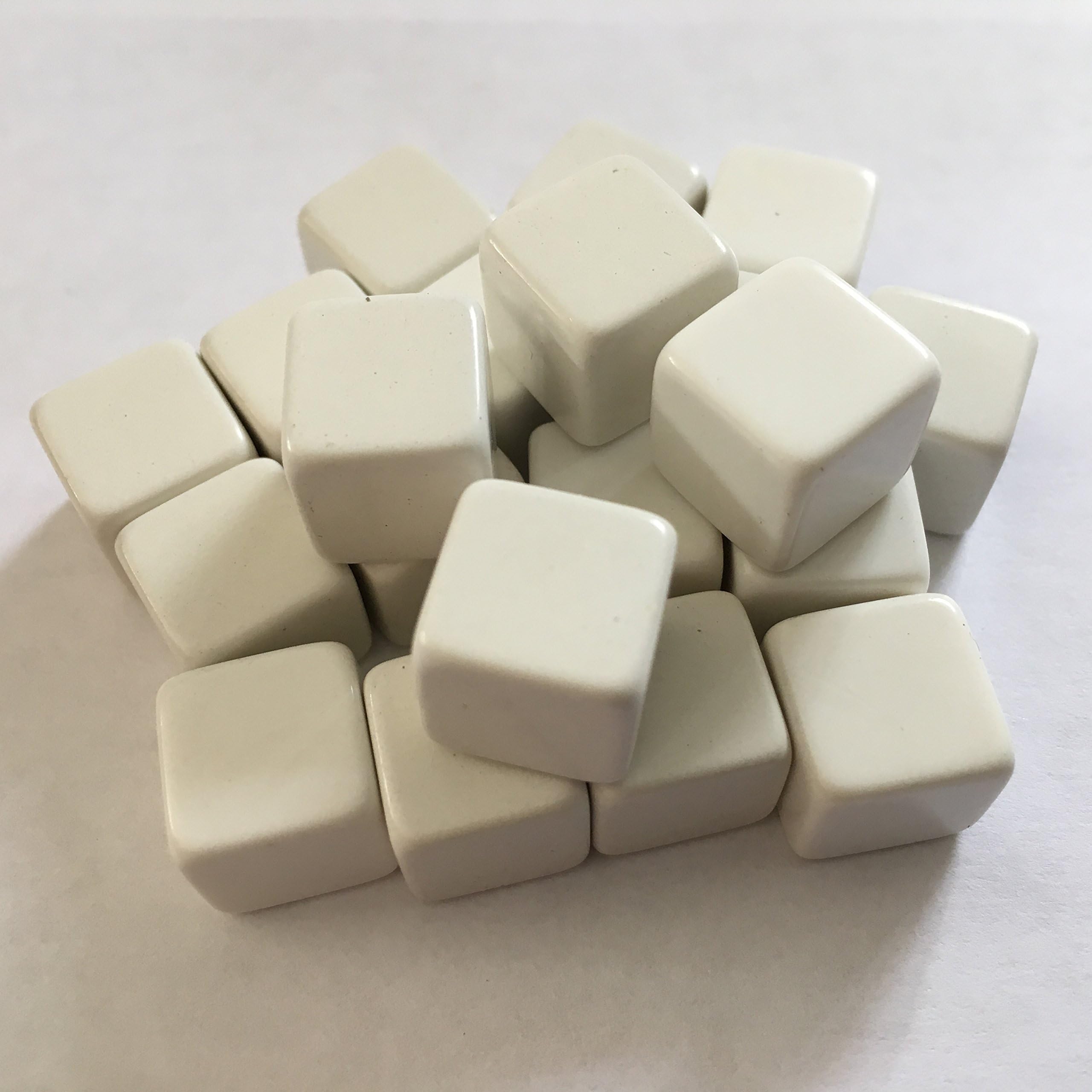 12mm Blank White Dice (pack of 20)