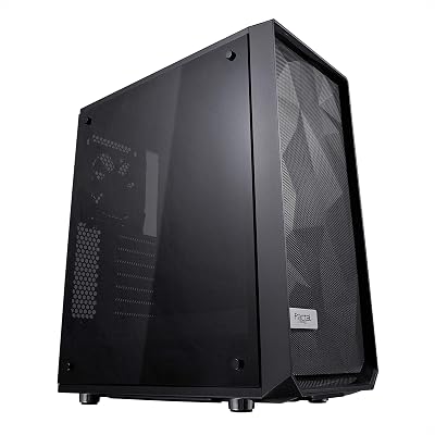 Fractal Design Meshify C Compact ATX Case High Airflow Tempered Glass Blackout