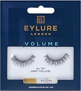 Eylure Strip Lashes No. 101 Volume Full Eye Opening Natural Look Glue Included
