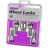 McGard 27326 Black Bolt Style Cone Seat Wheel Lock Set, 4 Locks / 1 Key