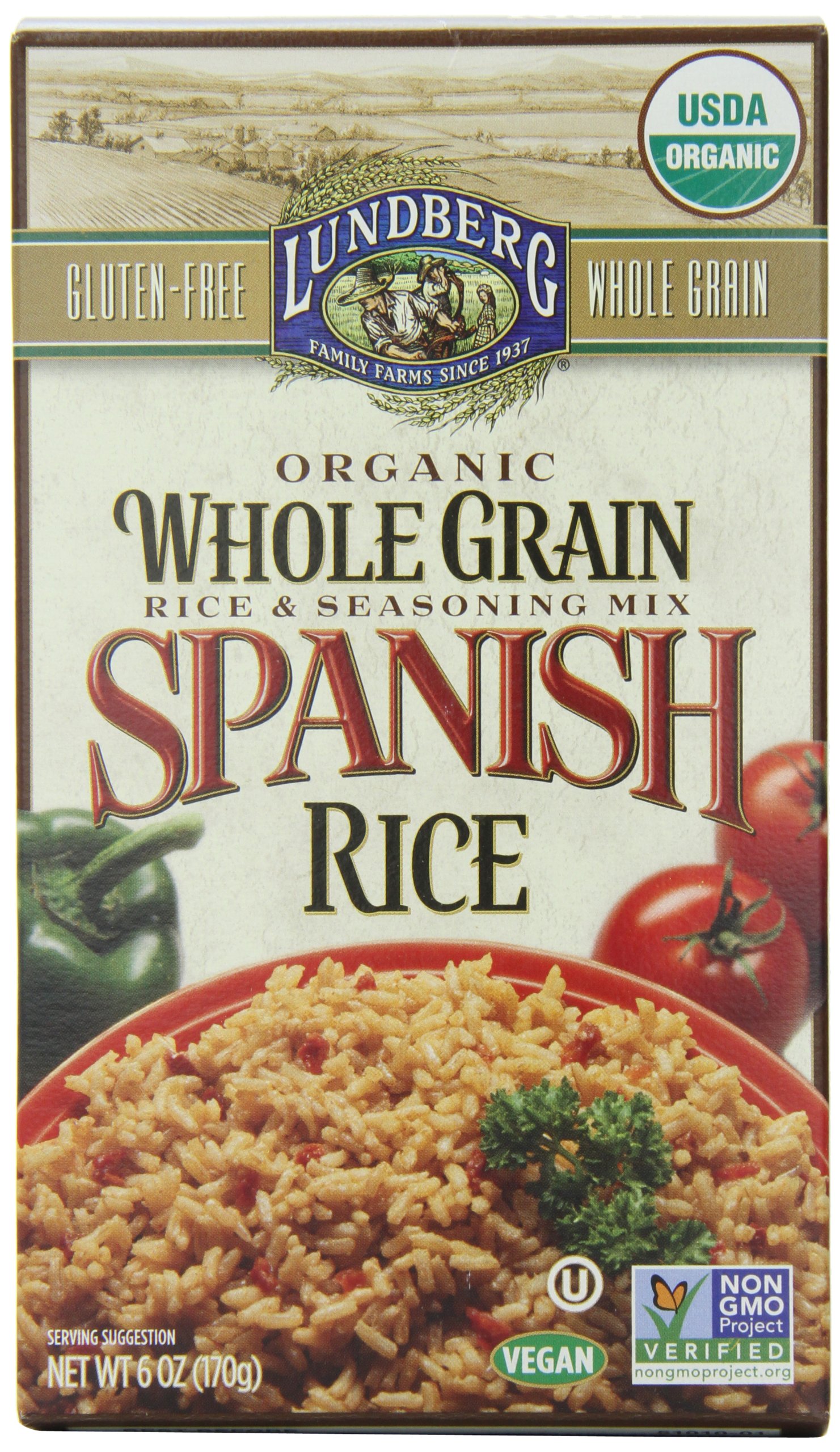 Lundberg Family Farms Organic Whole Grain Spanish Rice, Zesty Blend