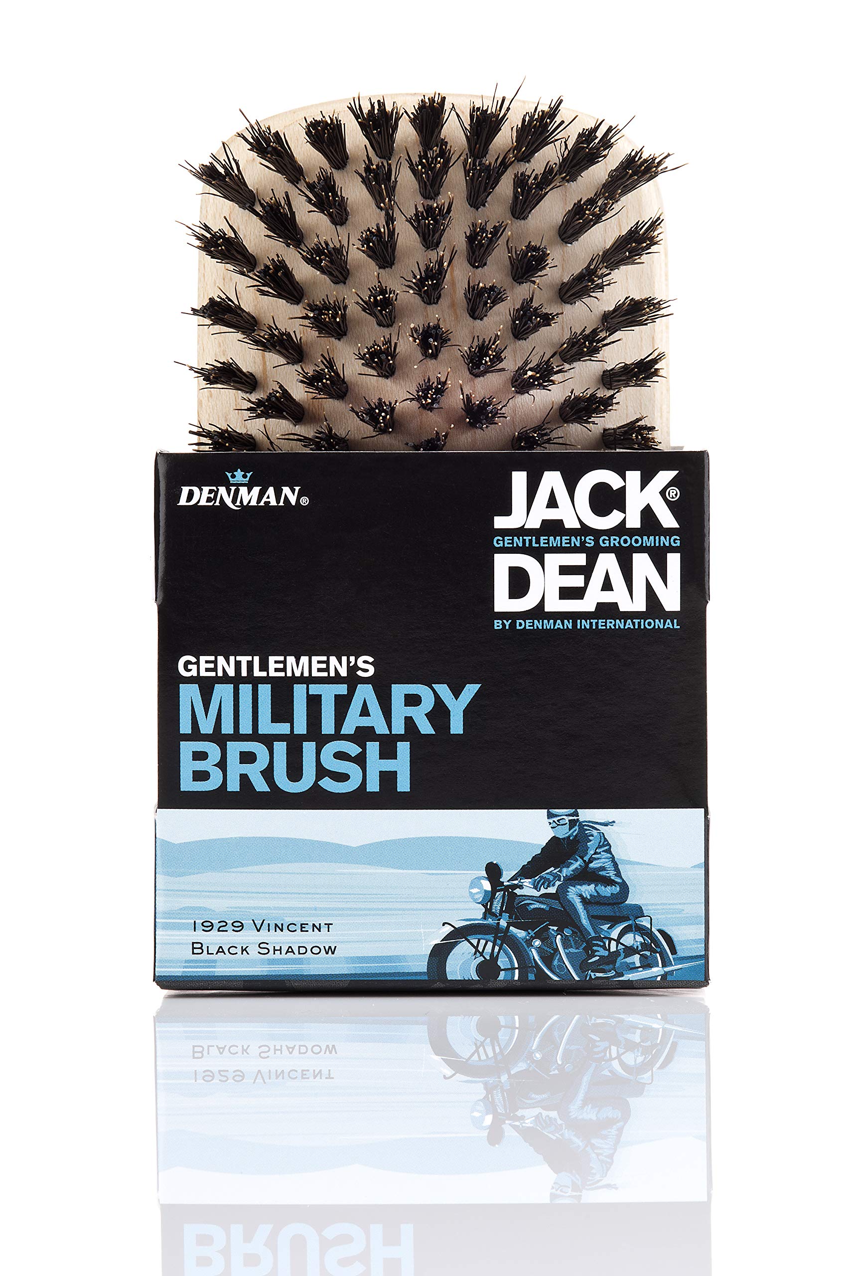 Denman Jack Dean Military Brush, Maple Wood Brush