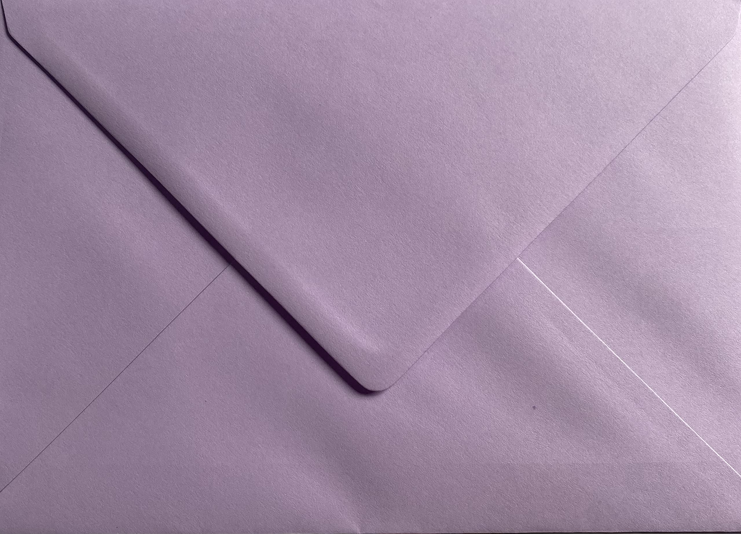 C5 Lilac C5 Coloured Envelopes for A5 Greeting Cards Wedding Invitation Crafts 162x229mm- Pack of 10 envelopes (Lilac)