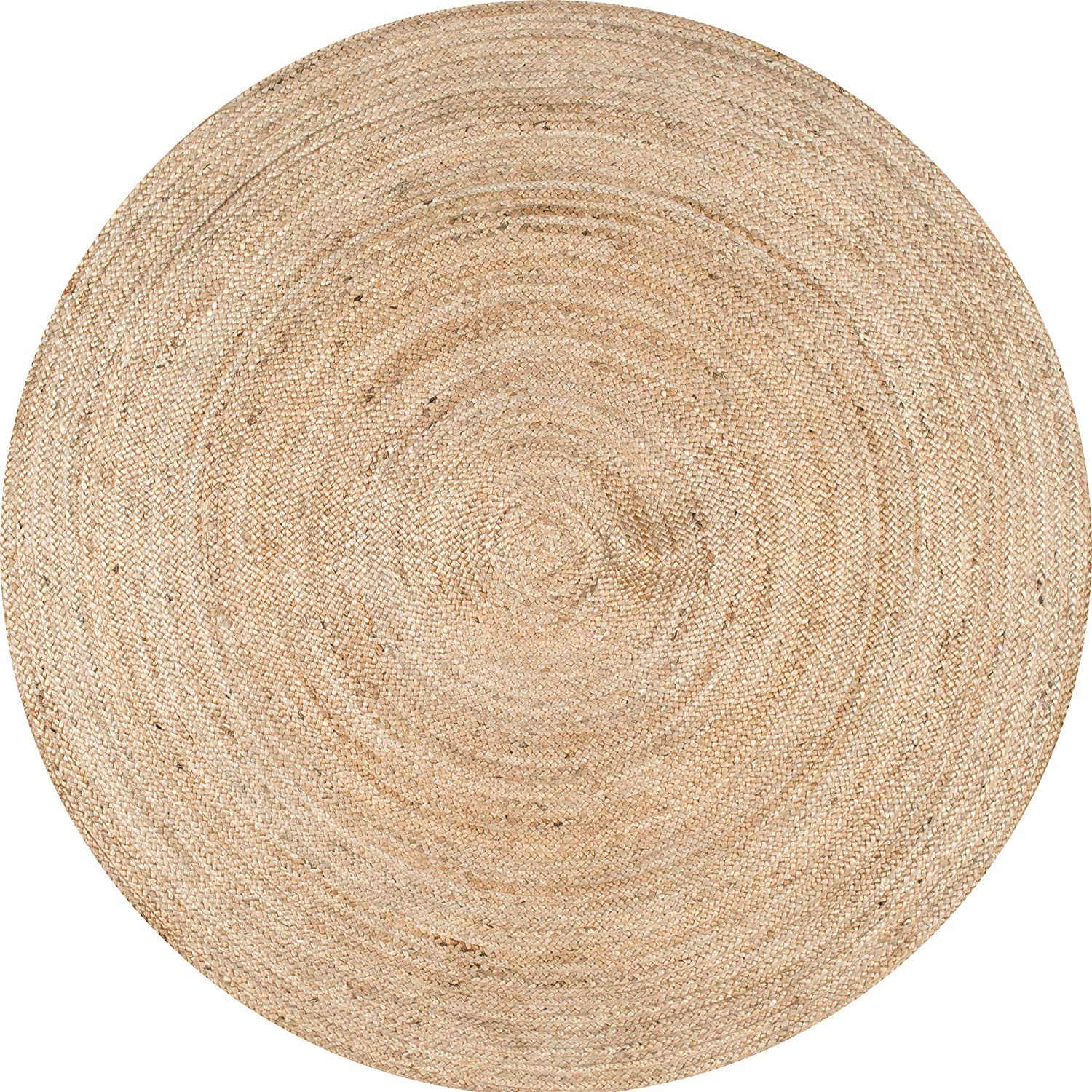 Ripaz Vogue -Hand Braided Natural Jute Rug Handmade Round Area Rug for Home Decor (60 x 60 cm)