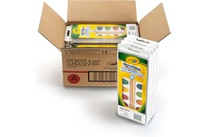 Crayola Washable Watercolor Paint Set, Bulk Art Supplies, Case of 12, 16Count