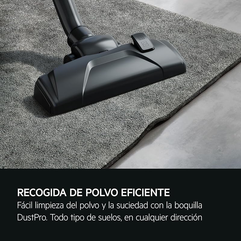 Aspirador com saco AB31C1GG, multisuperfície, compacto, filtro HEPA lavável, 750W, depósito de 3L, raio de 7,5m, ruído baixo 78dB, escova DustPro, 2 acessórios, design sustentável — foto 3 de 7