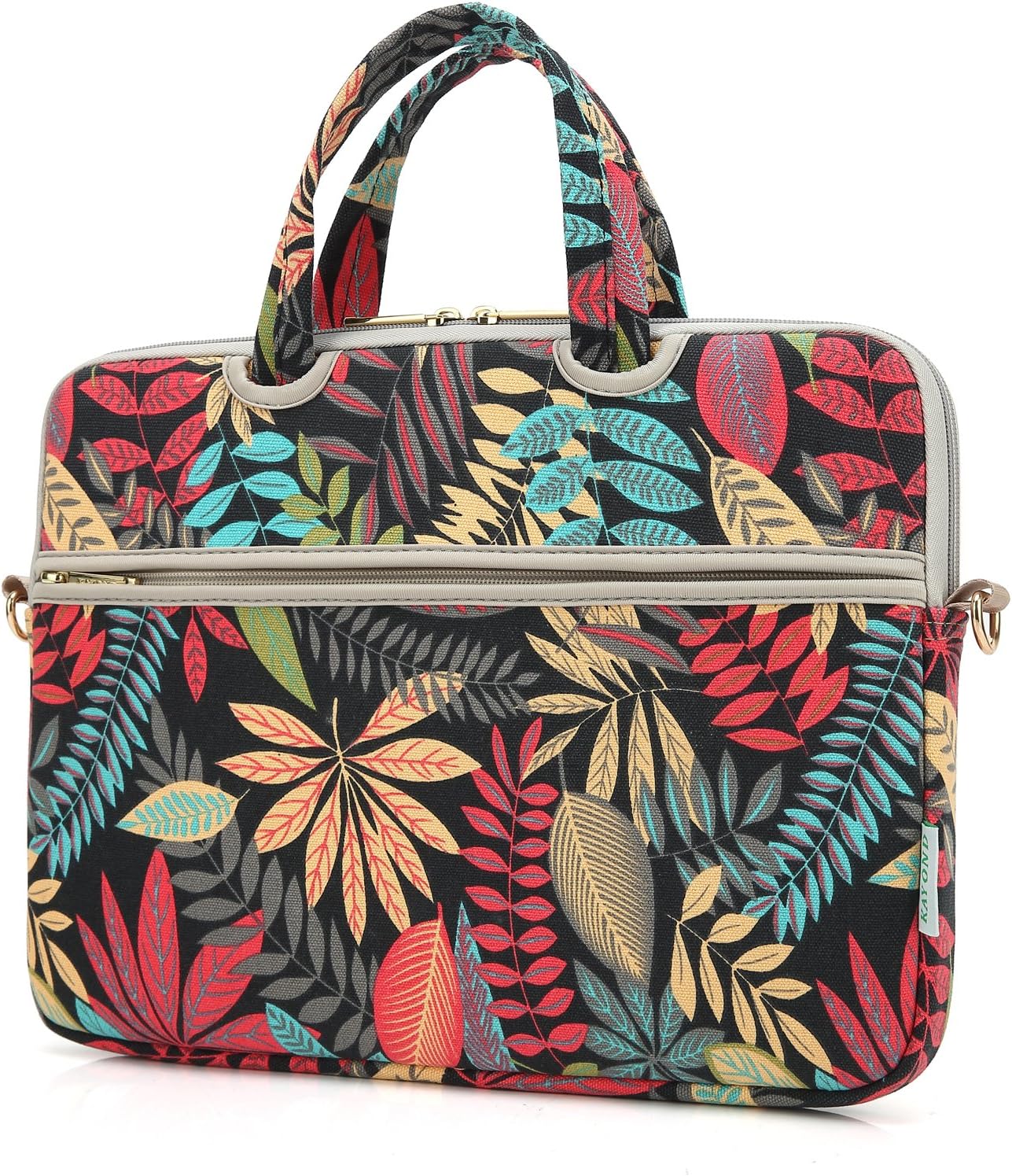 kayond Forest Series Patten Canvas Laptop Shoulder Messenger Bag Case Sleeve for 14 Inch Laptop and Macbook Pro A1707 (14-14.1 inch - Image 4