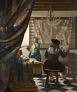 Johannes Vermeer - The Art of Painting, Size 20x24 inch, Poster Art Print Wall décor