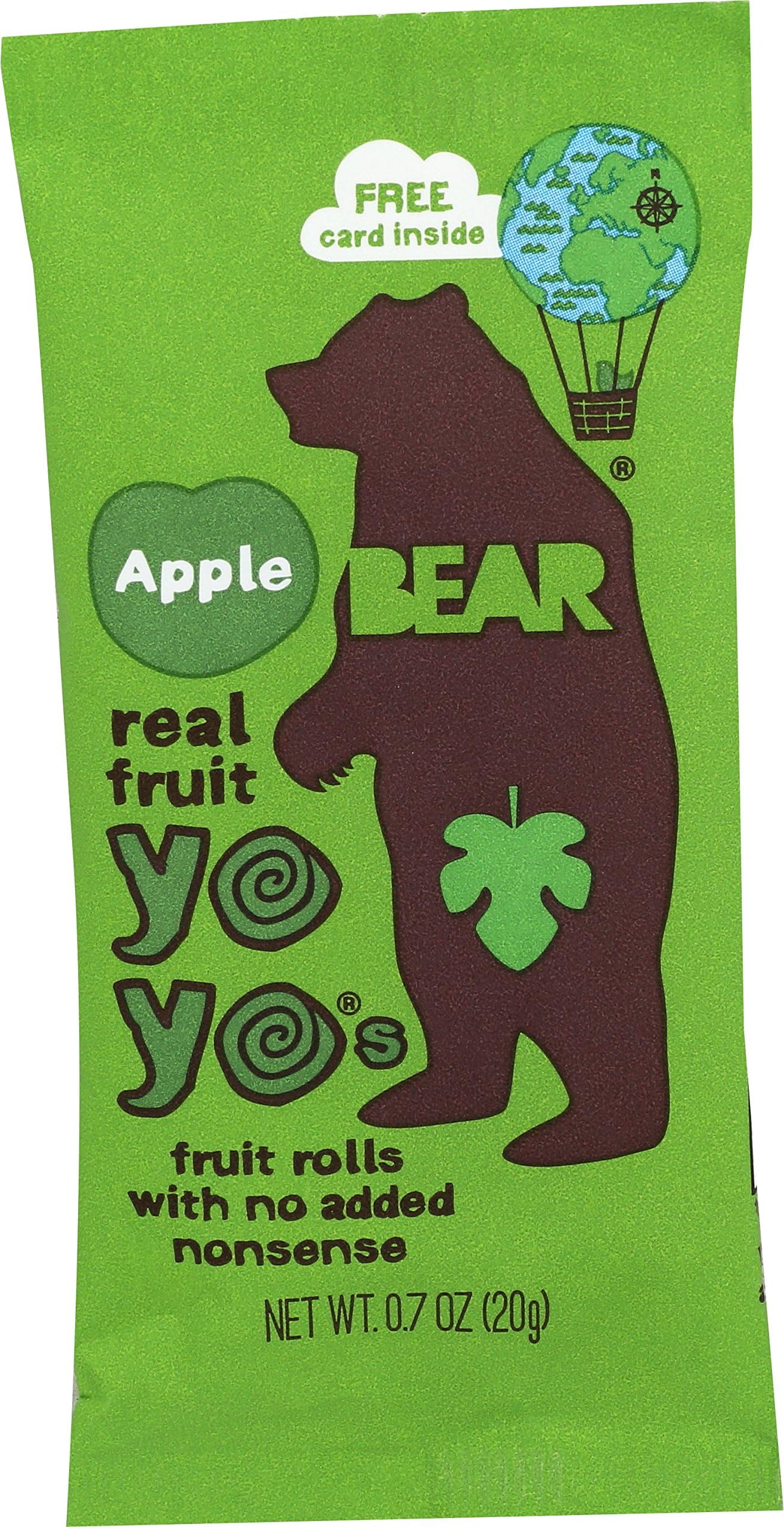 BEARFruit Roll Apple Single, 0.7 oz