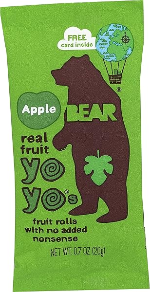 BEAR FRUIT ROLL APPLE SINGLE, 0.7 OZ
