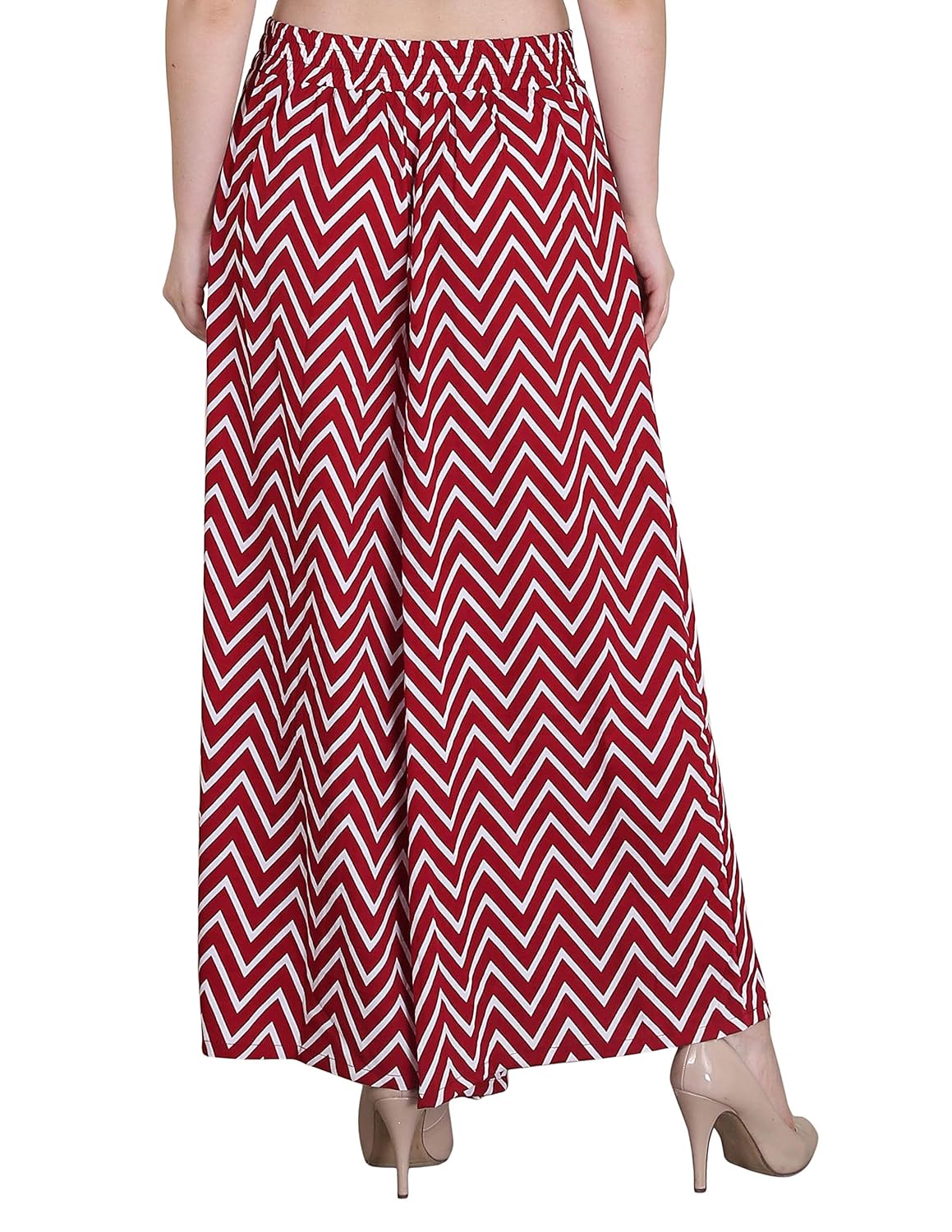 jolllify women's regular fit maroon plazzo