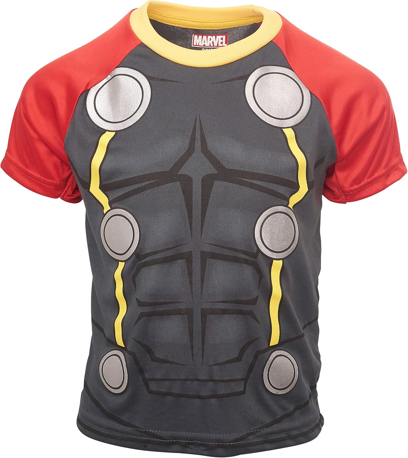 Marvel Avengers Black Panther Spiderman Hulk Boys' Athletic T-Shirt & Mesh Shorts Set: Clothing