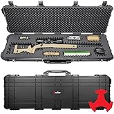 Eylar 53” Hard Rifle Case Equipped With Ragar Reconfigurable & Reusable XP Crosslinked Foam Insert, Waterproof, Shockproof Meets TSA Requirements