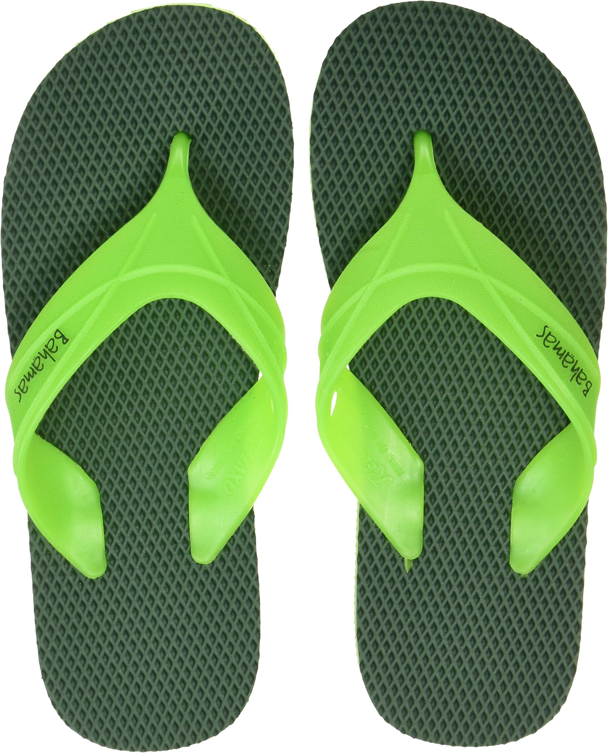 Men's BH0041G Green Fl. Green Flip Flops 6 (BH0041GGRFG0006)