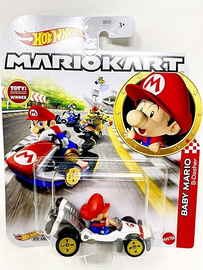 DieCast Hotwheels Mario Kart Baby Mario 