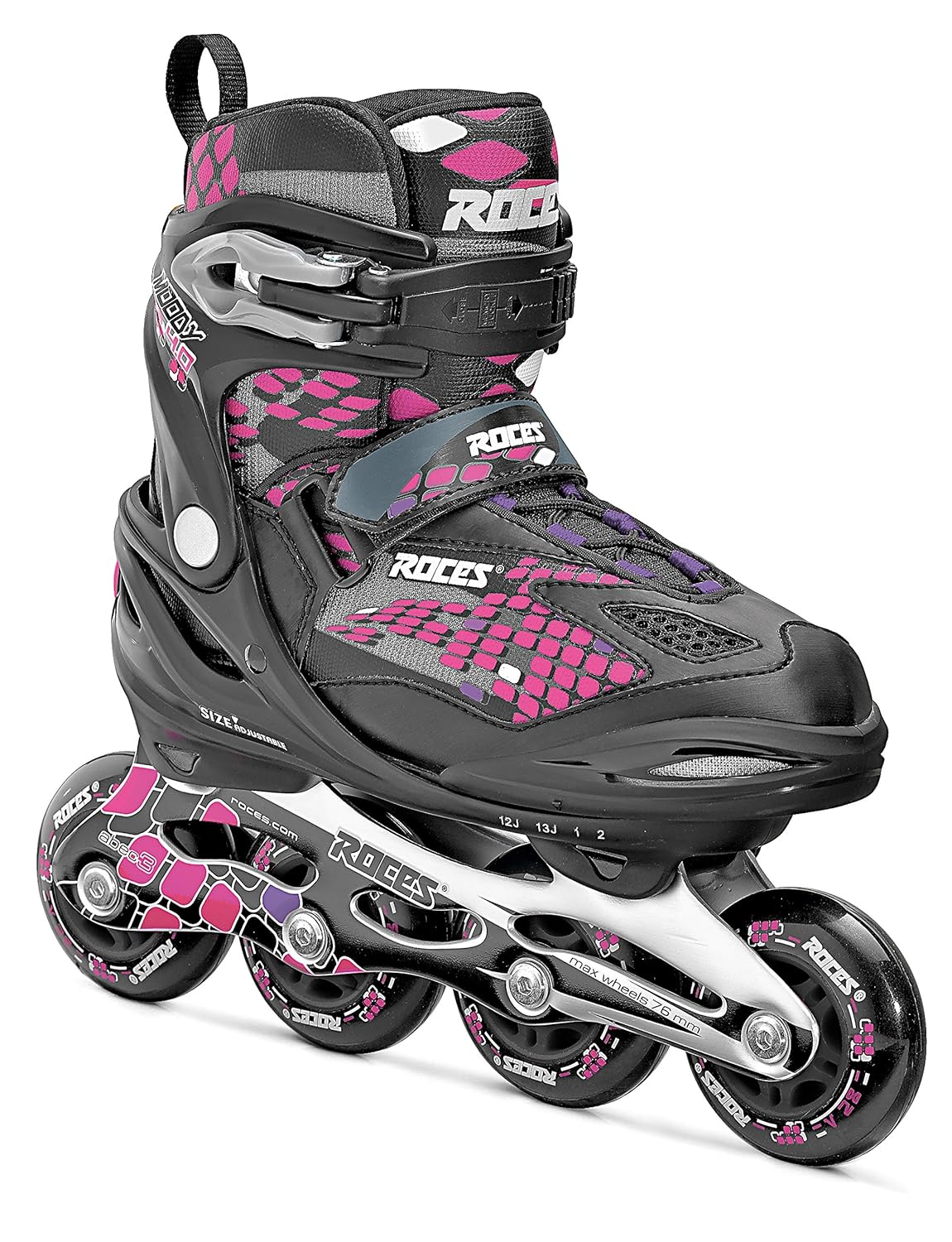 Roces Moody  Boy Patines línea para niña color negro  rosa