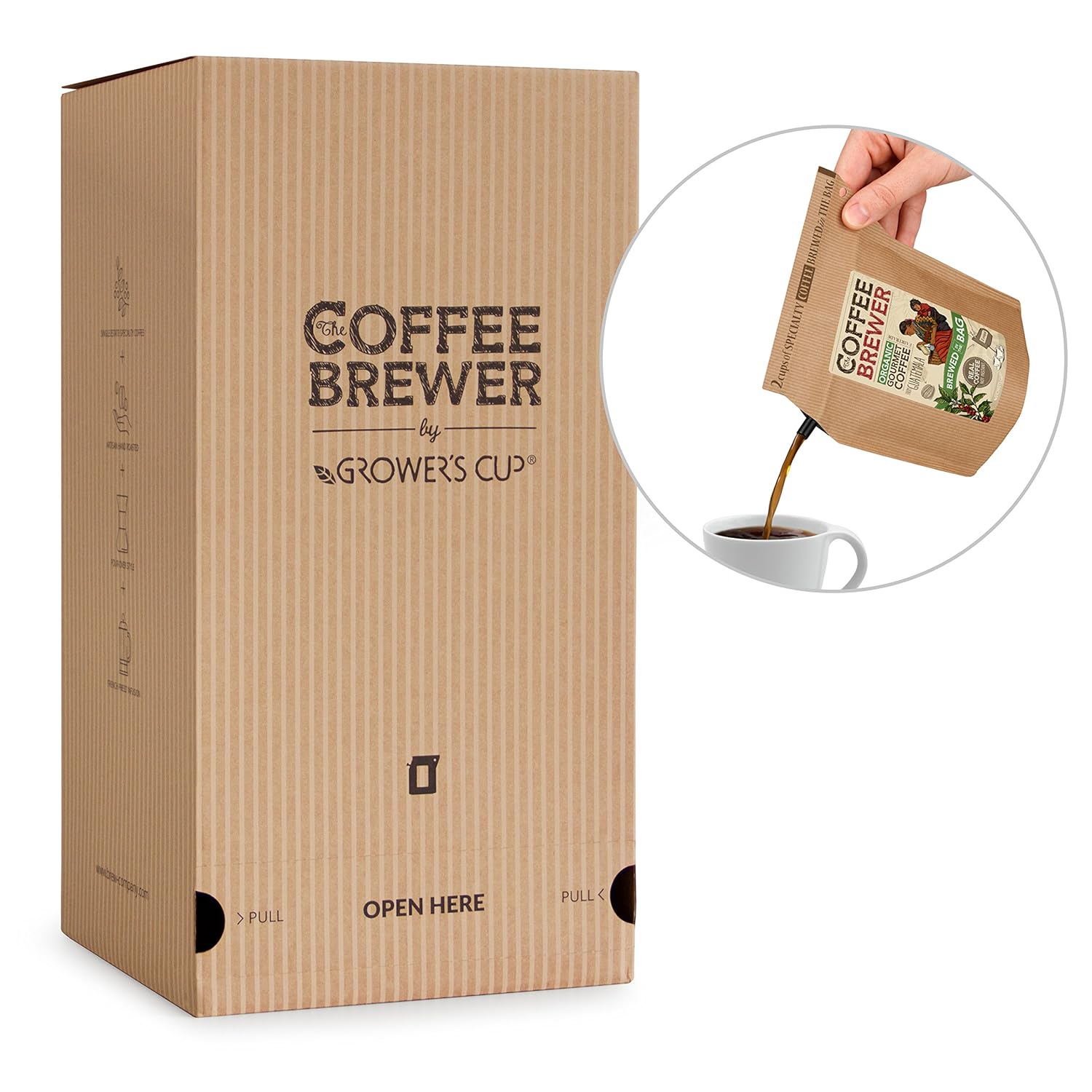 Coffeebrewer Desk Café Coffee Assortment Box with 25 Gourmet Coffee