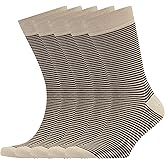 VRD Men’s Dress Socks Bamboo Rayon 5-Pack Crew Socks Fits Shoe Size 8-13 Gift Box