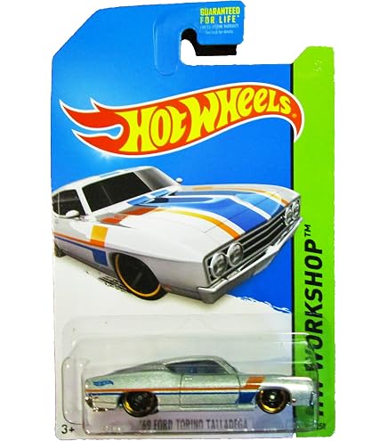 Amazon.com: Hot Wheels - '70 Ford Torino (Blue) - HW Racing 12-8