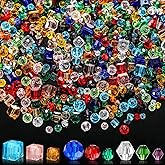 Inbagi 1000 Pieces Glass Beads Bulk Assorted Crystal Beads for Jewelry Making Faceted Bicone Cube Rondelle Spacer for DIY Crafts Bracelets Necklace Pendants Making Supplies