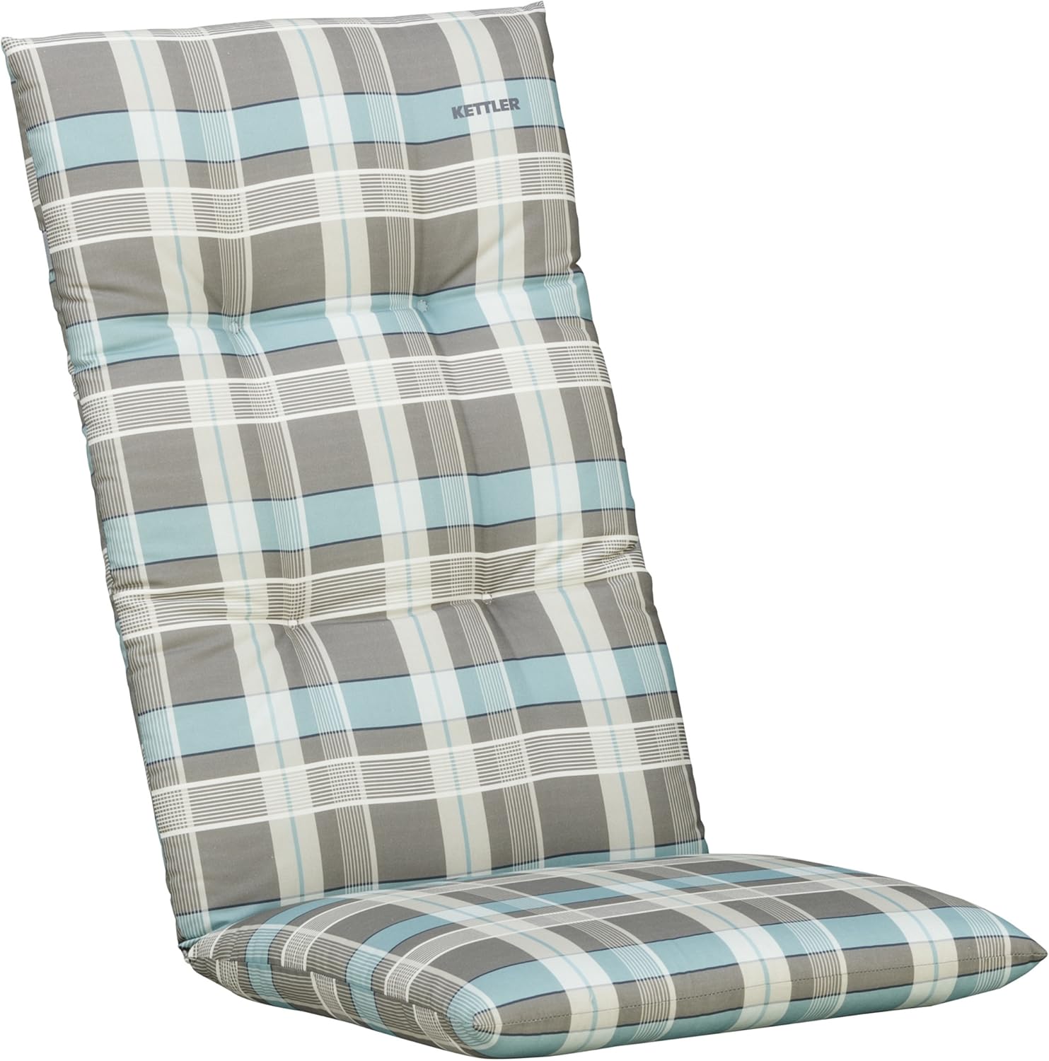 Kettler 03099018770 Coussin pour Fauteuil Pliable Bleu/Gris à Carreaux