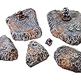 Wargaming Terrain Rocky Modular Hills - Handmade Terrain for Tabletop War Games and TTRPGs