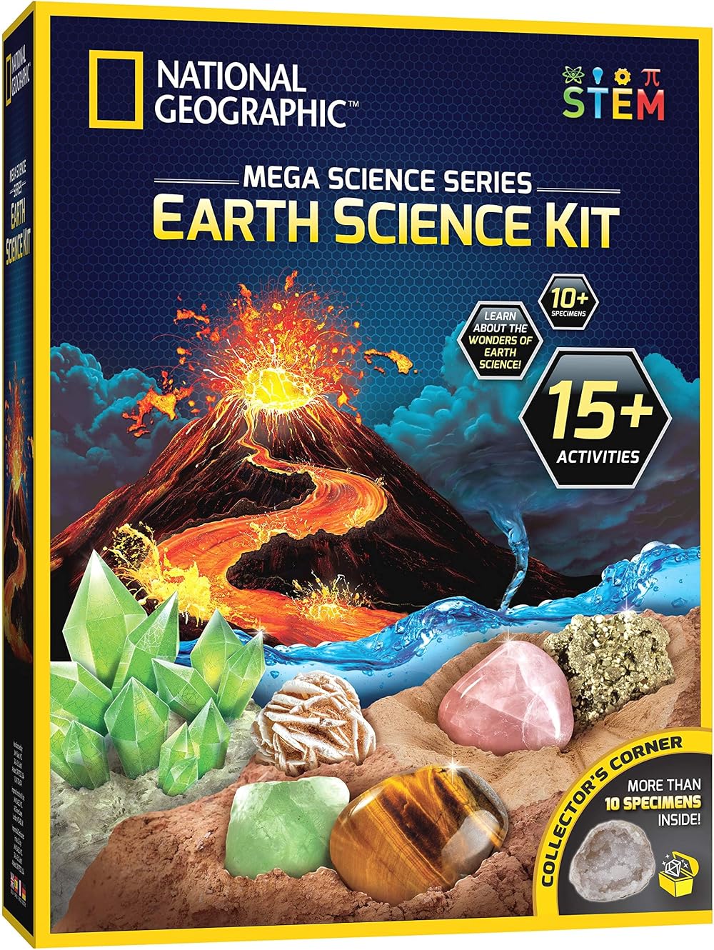 National Geographic Earth Science Kit Blue Marble 15+ STEM Experiments Crystal