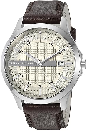 Armani Exchange Analog Off-White Dial Mens Watch - AX2100