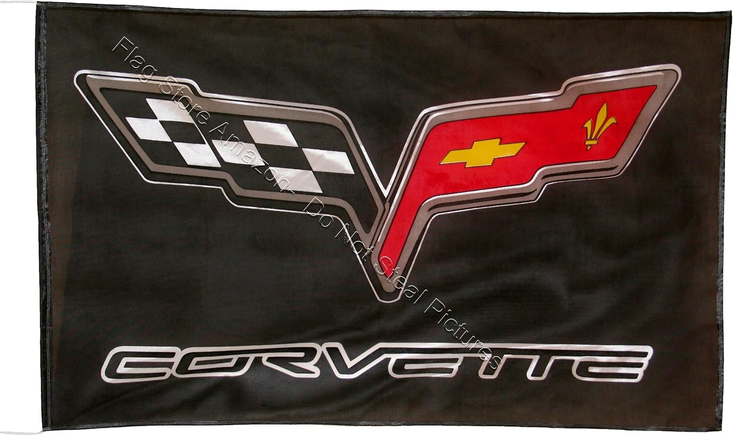 Amazon Com Che Vrolet Corvette C6 Black Flag Banner 3 X 5 Ft