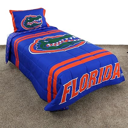 Amazon Com Misc 2 Piece Blue Orange Ncaa Florida Gators Comforter