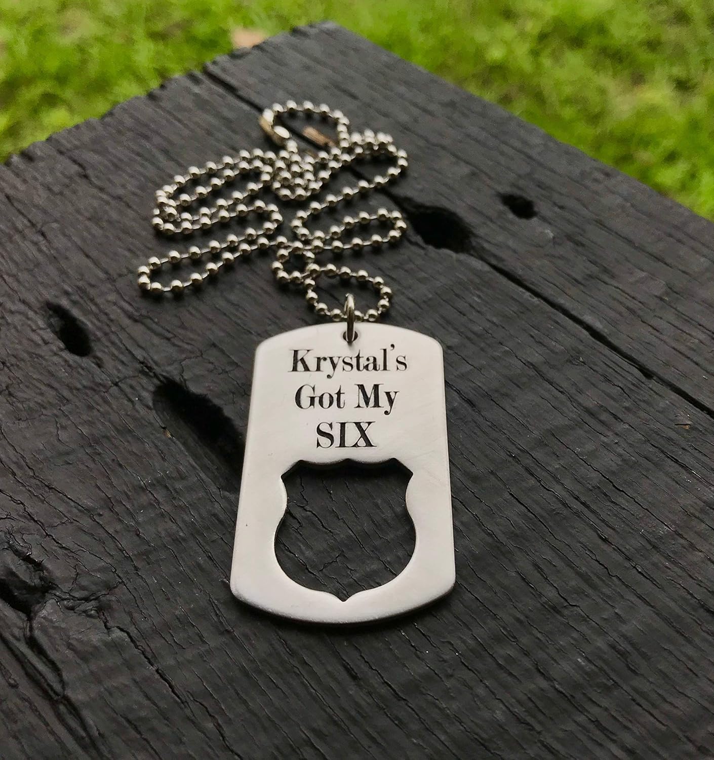Police Officer's Dog Tag Necklace OR Key Chain Law