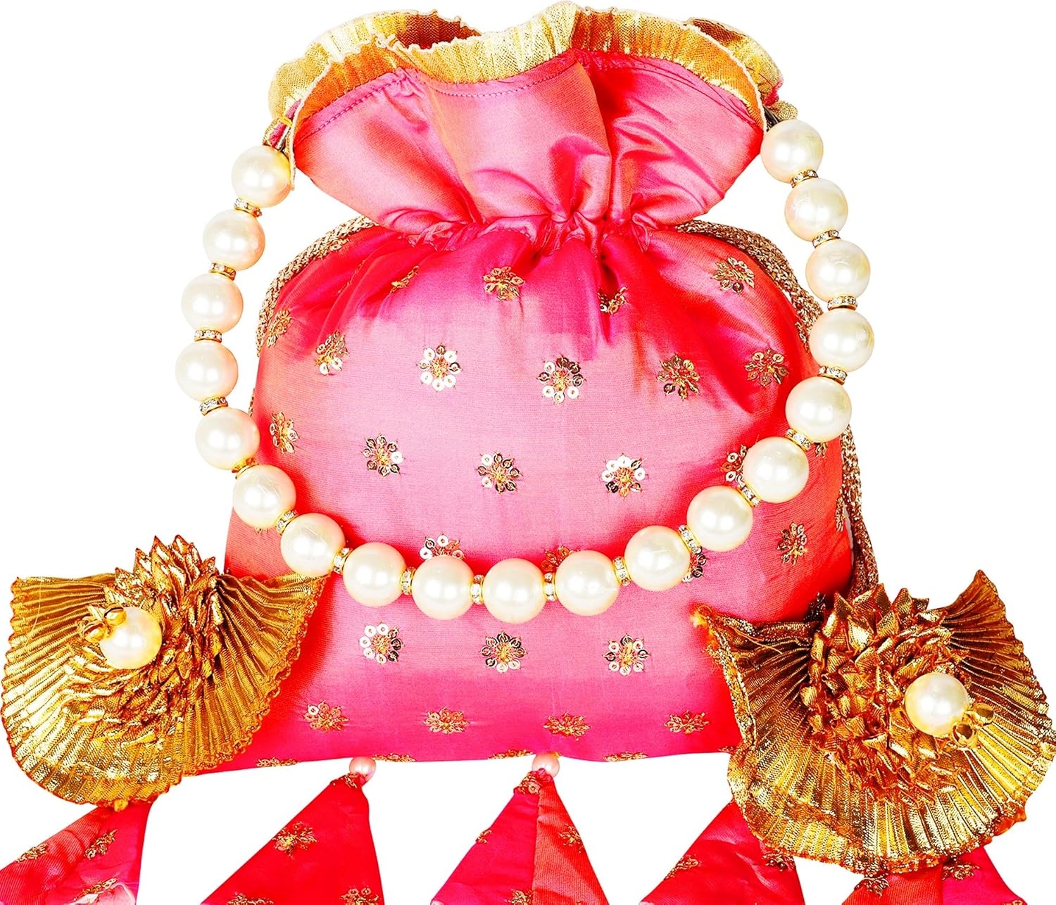 bombay haat women's potli (white, bp0001)